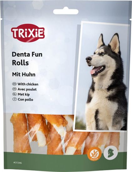 Trixie - Mini Denta Fun - Дентални солети за кучета с пилешко месо - 120 гр. - 6 см