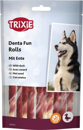 Trixie - Mini Denta Fun - Дентални солети за кучета с патешко месо - 120 гр. - 6 см