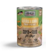 MACs Dog Poultry Vegetables - Пълноценна консервирана храна за кучета с птиче месо и зеленчуци, 400гр 2