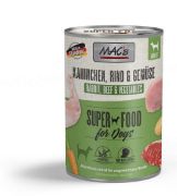Mac's Dog rabbit meat and vegetables - Пълноценна консервирана храна за кучета, без зърно, с заешко месо и зеленчуци, 400 гр 2