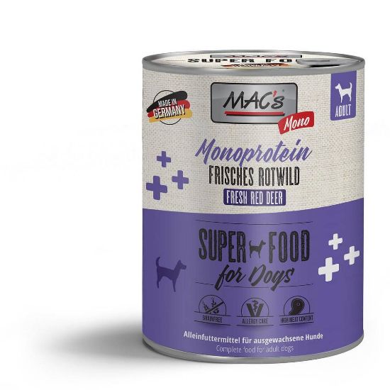 Mac's Dog Monoprotein консерва с 99% еленско месо за кучета