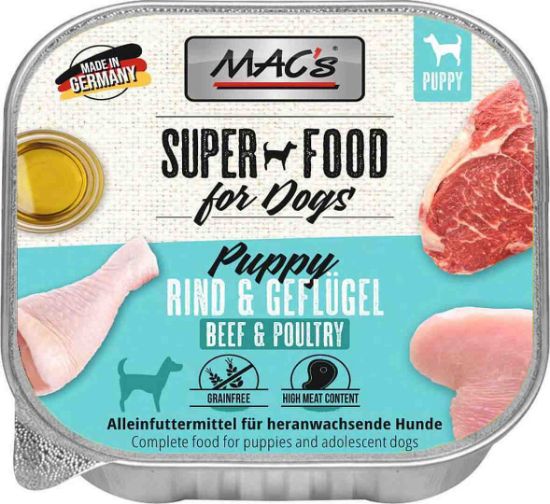 Mac's Dog Puppy пастет пиле, сърца и дроб за подрастващи кучета