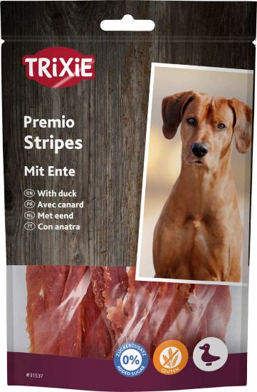 Trixie Premio - Лакомство за кучета, накъсани лентички с патешко месо - 100 гр