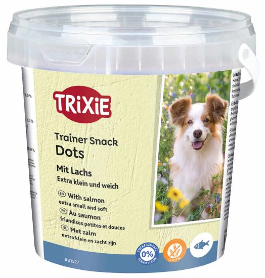 Trixie Soft Snack Mini Trainer Dots - Мини тренировъчни лакомства за кучета във формата на кръгчета със сьомга 500 гр