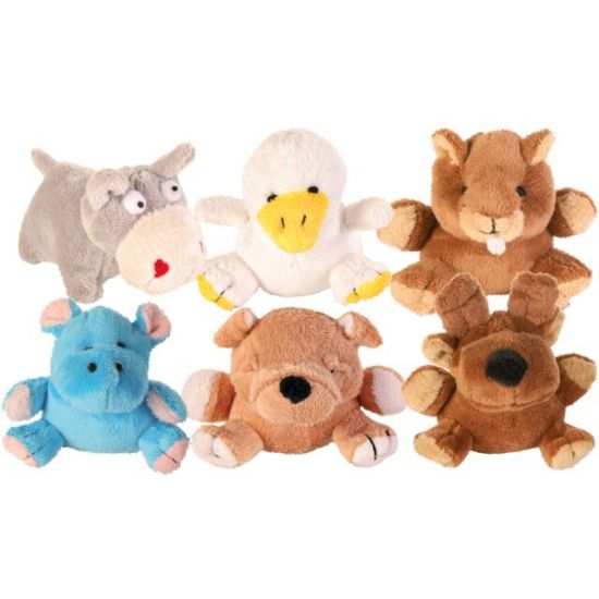 Trixie Animal - плюшена играчка за кучета във форма на различни животни със звук, 10-12 см./ 1 брой