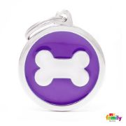 My Family Dog Tag Black Bone - Ръчно изработен медальон , кокал- адресник за кучета 3.93 см. /3.17 см. черен 2