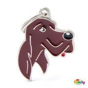 My Family Dog Tag - Ръчно изработен адресник , Irish Setter Dog за кучета 3.0 см/ 3.5 см. 1