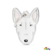 My Family Bull Terrier ID Dog Tag - Метален кучешки адресник - порода Бултериер 1