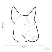 My Family Bull Terrier ID Dog Tag - Метален кучешки адресник - порода Бултериер 4