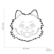 My Family Dog Tag - Ръчно изработен адресник ,Pomeranian Dog за кучета 2.5 см/ 2.3 см. 2