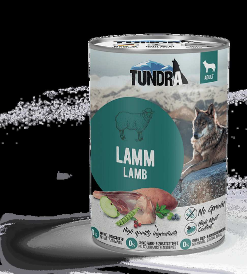Tundra Dog Lamb - Премиум консервирана храна за кучета, без зърно, с агнешко месо, 400 гр