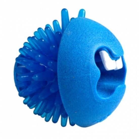 Rogz Fred Blue - Играчка за кучета с дупка за поставяне на лакомства - 6.4 см синя
