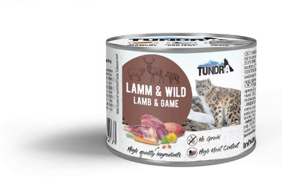 Tundra Cat wild and Lamb - Премиум консервирана храна за израснали котки, без зърно, с агнешко месо и дивеч, 200 гр.