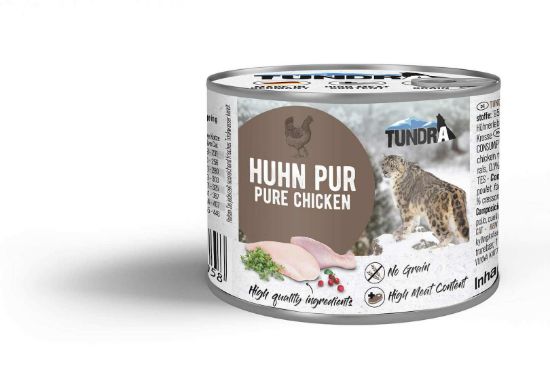 Tundra Cat Pure Chicken - Премиум консервирана храна за израснали котки, без зърно, с чисто пилешко месо, 200 гр.