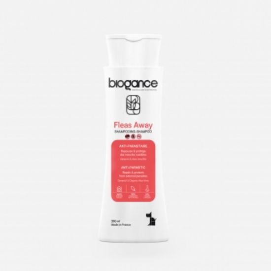 Biogance Fleas away shampoo -Репелентен шампоан за кучета 250 мл.