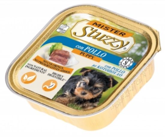 Mister Stuzzy Dog Puppy With Chicken - Пастет за подрастващи кученца с пиле, 150 гр