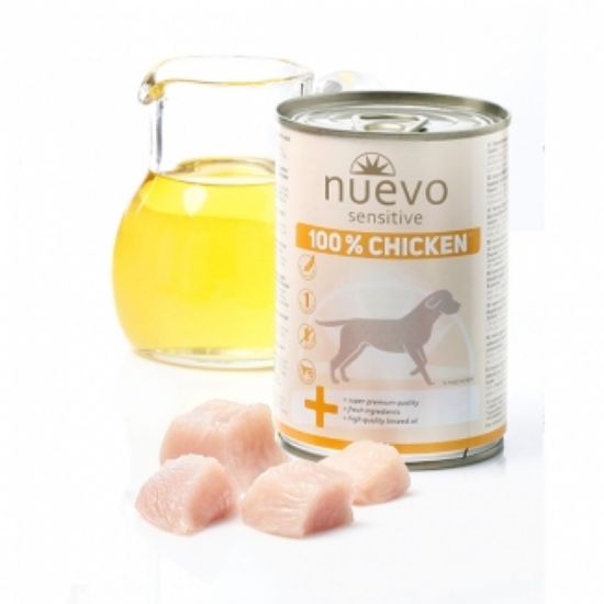 Nuevo Dog Sensitive Chicken - Консервирана храна за кучета с чувствителен стомах с пилешко месо, 400 гр