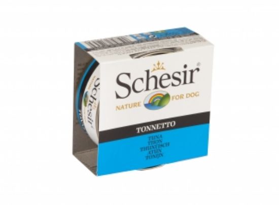 Schesir Nature - Консервирана храна за израснали кучета с риба тон в желе, 150 гр