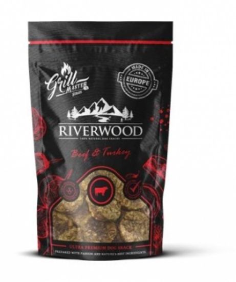 RIverwood - Грил лакомства за кучета, говеждо и пуешко месо, 100 гр