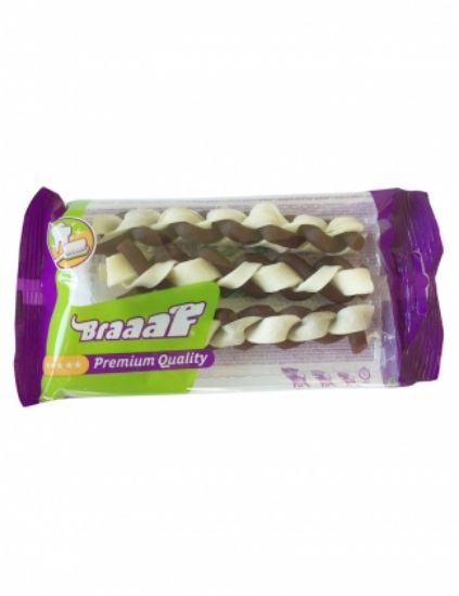 Braaf Dog - Лакомство за кучета -двойно усукани плитки, , 60 гр