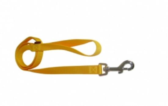 Pet Interest Single Fluo Leash L - Модерен едноцветен повод за кучета, 2,5*120 см. - жълт