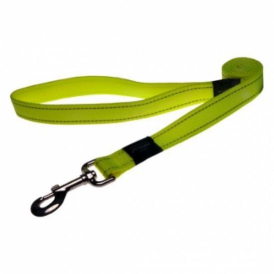 Rogz Classic Lead XL - Светлоотразителен повод за кучета 2.5 см./1.2 метра жълт