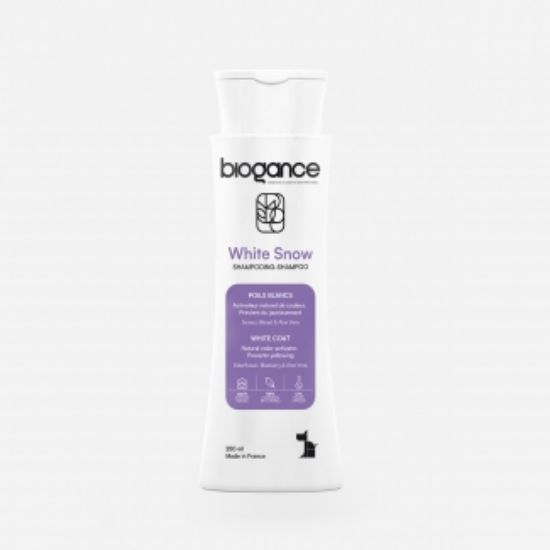 Biogance White snow Shampoo - Шампоан за кучета с бяла козина 250 мл.