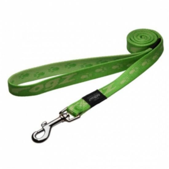 Rogz Alpinist Fixed Lead XX-Large-Повод за кучета, 40мм/-50 см., зелен лайм