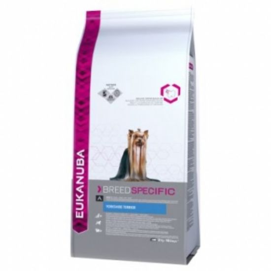 Eukanuba Adult Breed Specific Yorkshire Terrier - Пълноценна суха храна за израснали кучета от порода Йоркшир Териер с пилешко и пуешко месо, 2 кг.