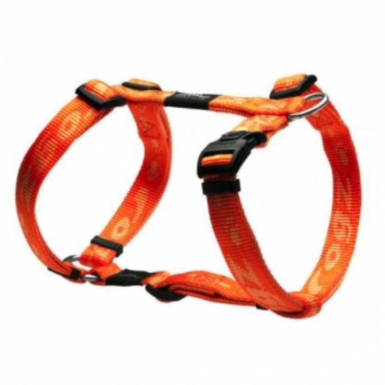 Rogz Alpinist H-Harness Large-Нагръдник за кучета с вратна обиколка 29 до 64 см. и гръдна 45 до 75 см. оранжев