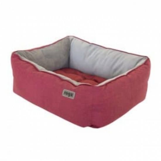 Rogz Cosmo 3D Pod Medium Red - Модерно меко легло за кучета и котки, 56/43/23 см. - червен